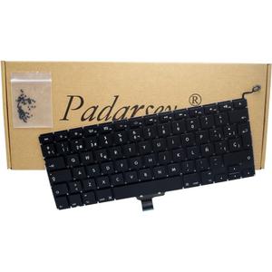 Padarsey New Laptop Replacement Keyboard with 80 PCE Screws Spanish ESPAOL Spanish Teclado Compatible for MacBook Pro Unibody 13-inch A1278 2008 2009 2010 2011 2012 2013 2014 2015 Year