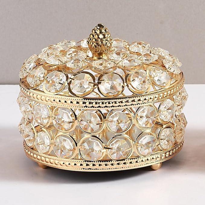 Jewelry Box Rhinestone Trinket Organizer Storage Case