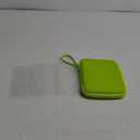 Large Silicone Multifunctional Essential Bag Portable Travel Makeup Bag for Women Men Cards Cash Bag Zipper Pouch (Green)