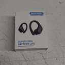 Catitru Wireless Earbuds Bluetooth Headphones 80H Playback Ear Buds Power Display with Noise Canceling Mic with Earhooks for Sports/Workout - Black