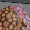 RUSPEPA Wrapping Paper Sheets - Sun, Rainbow and Flower Design Perfect for Birthday, Baby Shower, Holiday Any Occasion - 12 Folded Sheets - 19.68 X 27.5 Inch, Set of 2