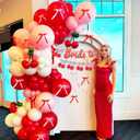 34 PCS Bride to Be Cherry Themed Bridal Shower Decorations Coquette Cherry Banner Balloons Shes Tying the Knot Bachelorette Party Decor Wedding