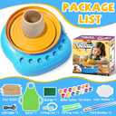 Vinkp Pottery Wheel for Kids - Complete Pottery Painting Kit Arts and Crafts for Kids Ages 8-12 with Air Dry Clay Art Supplies for Girls Boys Toys Birthday Gifts Blue, Medium