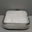 Baby Lounger | Organic Cotton Infant Lounger | Reversible, Adjustable & Portable Floor Lounger | Soft, Breathable, Washable Cover (Grey blue star)