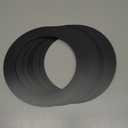 Amico 6 Pack Goof Rings for 6 Inch Recessed Lights, Can Light Trim Ring Cover, Outer Diameter 8.6-inch, Inner Diameter 6.2-inch, Durable Plastic Design, Black