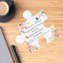 3 x Gifts for Bonus Mom from Daughter Son, Bonus Mom Puzzle Piece Gift, Mothers Day Gifts, Gifts for Mom, Stepmom Birthday Gifts, New Mom Gifts, Wood Plaque Sign Gift Ideas for Stepmother