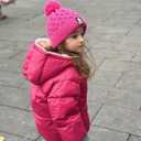 UNICOMIDEA Baby Winter Coat with Hooded Toddler Boys Girls Puffer Jackets for 12M-5T (Pink)