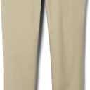 French Toast Girls' Adjustable Waist Stretch Twill Straight Leg Pant Standard & Plus Size 14, Black 