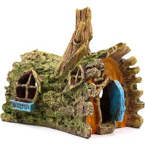 fazhongfa Fish Tank Decorations Betta House Hide Cave Aquarium Ornament Small and Medium Fish Accessories Fish Resin Toys Hideouts Aquarium Backgrounds