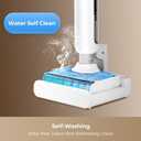 Wet Dry Vacuum Cleaner, Cordless Vacuum Mop Combo for Hard Floors, 23000Pa Powerful Suction, 180° Lay-Flat, Self-Cleaning Floor Washer with 45 Min Runtime, Anti-Tangle Brush, Dual Tank