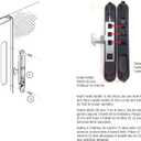 Prime-Line A 202 Diecast Black, Flush Sliding Screen Door Latch (Single Pack)