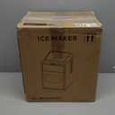 Crescent Ice Maker Countertop, 35Lbs/24H, Clear Ice Maker with Self-Cleaning & Timer, 16 Crystal-Clear Ice in 12 Mins, Countertop Ice Makers for Home, Office or Party