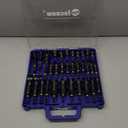 55PCS Impact Nut Driver Set Magnetic, SAE&Metric Nut Drivers, Deep Impact Nut Drivers, Impact Socket Adapters, Wing Nut Driver, Power Bit,Quick Release Extension, Pivoting Nutsetter,Storage Box