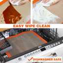 Silicone Baking Mats - Best German Silicone - Non Slip Silicone Baking Sheet, Non Stick Reusable Silicone Mats for Baking, Oven Liner, Counter Mat - 3/4 Sheet Baking Mat for Oven