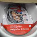 Skip Hop Baby Bath Tub, 3-Stage Smart Sling Tub, Moby, White & Moby Baby Bath Essential Set, Grey