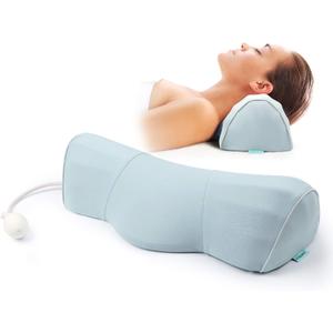 RESTCLOUD Cervical Neck Pillow for Sleeping, Neck Roll Pillow Memory Foam Pillow Neck Bolster Pillow for Neck Pain Relief Height and Firm Adjustable (Blue) RESTCLOUD Cervical Neck Pillow for Sleeping, Neck Roll Pillow Memory Foam Pillow Neck Bolster Pillow for Neck Pain Relief Height and Firm Adjustable (Blue)