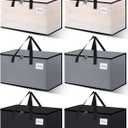 Heavy Duty Moving Bags - Extra Large Packing Bags and Storage Totes, Collapsible and Foldable Option for Moving and Storage, Multicolored, 93 L - 6 Pack