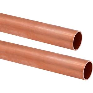 1/2"OD Copper Pipe, 0.04 inch1mmWall Thickness 12" Length Polished Hollow Copper Round Tube Cut Lengths for DIY Crafts, Repair, Model Building, Electrical Projects(2 Pcs)