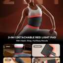 INTEO Red Light Therapy for Body and Face, 2-in-1 Red Light Therapy with Detachable Design, Infrared Light Therapy Lamp 660nm 850nm for Body at Home with Protective Glasses, Elastic Strap