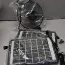 8 Inch Solar Fan with Dual Solar Panels, 25W Powerful Solar Powered Fan for Air Circulation and Cooling in Greenhouse, Pet House, Chicken Coop, Garage, Camping, Install-Free