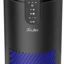 FreAire Air Purifiers for Home, Air Purifiers for Bedroom Up to 538 Ft/h, Room Air Purifier with 3-in-1 Filter for Smoke Pet Dander Odors with Sleep Mode Timer Fragrance for Bedroom Office Kitchen (Black)