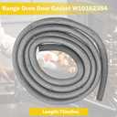 Range Oven Door Gasket W10162384 Compatible With Whirlpool Maytag KitchenAid Jenn-Air Amana Kenmore Magic Chef, Replacing 7201P046-60 W10162384 1469016 AP6016005PS11749287EAP11749287