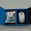 Lamzu Atlantis Mini Pro Wireless Gaming Mouse, Ultra Lightweight 51g, Mechanical Switch,Symmetrical,26000 DPI,MCU Nordic 52840,PAW3395 Sensor, 4K Compatible, for Small Hand Gamer-Polar Whtie