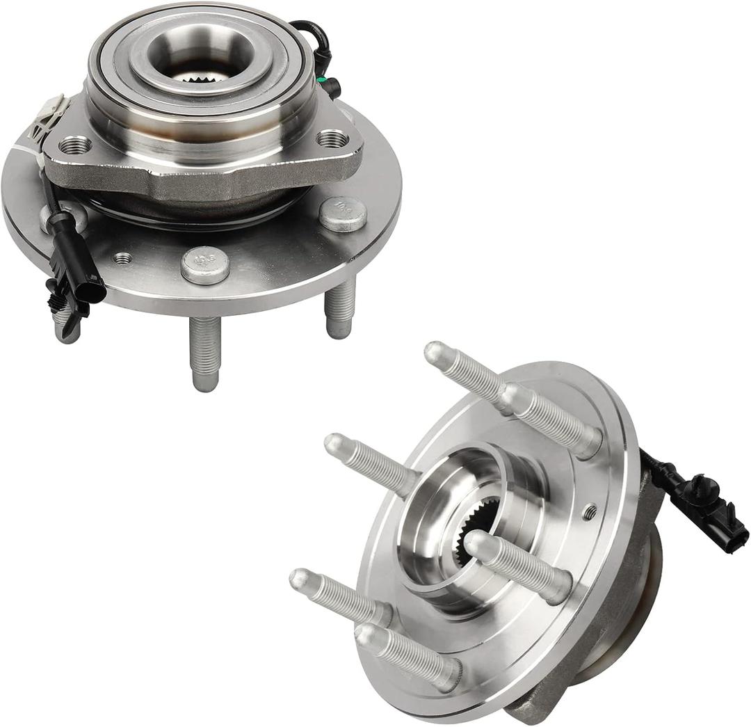 [Pair] 4WD DRIVESTAR 515096 Front Wheel Hub & Bearing Assembly fits for Chevy Tahoe/Silverado(Suburban) 1500/Avalanche, for Cadillac Escalade (ESV/EXT), for GMC Sierra 1500/Yukon/XL 1500, AWD 6 Lug
