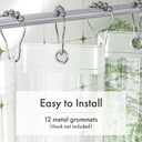 Amazer Extra Long Shower Curtain Liner 72 x 84 Clear Shower Liner Medium Weight PEVA Waterproof Inside Shower Curtains for Bathroom with 3 Magnets and Rustproof Grommets