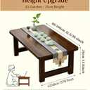 YHGSYXL Foldable Japanese Floor Table No Assembly Required for Small Spaces