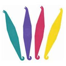 9pcs  Dental Elastic Rubber Bands Placers for Braces, Multi-color Braces Rubber Band Tool Disposable Plastic Orthodontic Elastic Placers
