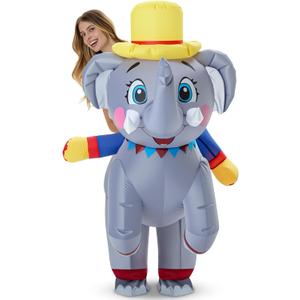 Adult Inflatable Costume Ride on Halloween Blow up Costume for Men Women Thanksgiving Christmas Carnival Cosplay