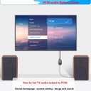 eSynic 192kHz DAC Converter 2M/6FT Cable Long Optical to 3.5mm Adapter Aluminum Alloy Shell from HDTV/Blu-Ray/Gaming Console to 3.5MM Audio Speaker [Can Not Connect Soundbar] [No Surround Sound] (Portable)