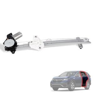 Rear Left Driver Side 6 Pins Power Window Regulator with Motor Assembly Compatible for 2017-2022 Honda CRV, Replacement 72750-TLY-H01, 72750-TLA-A11, 389176