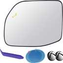 EAP Driver Side Mirror Glass Compatible with Ford Maverick 2022-2026, Bronco Sport 2021-2026, Heated with Blind Spot, M1PZ17K707C M1PZ17K707D