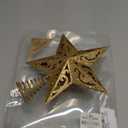 Kurt Adler H9100 8-Inch Gold Glittered 5 Point Star Treetop