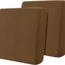 Hokway Stretch Couch Cushion Covers, 2 Piece Individual Sofa Cushion SlipcoversJacquard Sofa Seat Slipcover Set, Non-Slip Protector for Cushion (Coffee,Small-2PC)