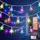 120 LED 40FT Star String Lights, 8 Modes Plug in Christmas Lights with Timer & Memory, Indoor Outdoor Christmas Twinkle Lights for Birthday Party Bedroom Wedding Home Classroom Decor Multicolor