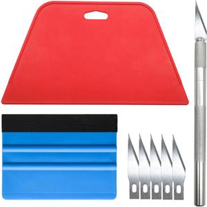 tiptopcarbon Wallpaper Kit Wallpaper Smoothing Tool Wallpaper Tools for Peel and Stick on Contact Paper Hanging Vinyl Backsplash Window Film (01 Basic Kit)