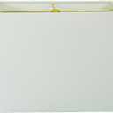 Royal Designs HB-613-12LNWH Rectangle Hard Back Lamp Shade, (5x10) x (8x12) x 9.5, Linen White