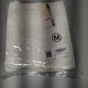 Dokotoo Women's Casual Short Sleeve Loose Tunic Tops Lightweight Crochet Knit Summer Sweaters Blouses (White, M)