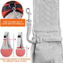 Tomkas Small Dog Sling Carrier - Cat Sling Carrier - Zipper Pocket & Adjustable Strap - for 3-10 lbs Pets (Gray) Puppy