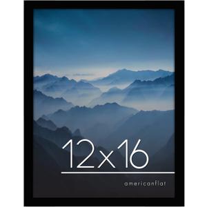 Americanflat 12x16 Picture Frame - Engineered Wood - Black