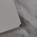 Farmhouse End Table with Charging Station, 23.6" Square Sofa Side Table with Solid Wood Feet & 2 Spacious Drawers, Large Bedside Table Rustic Nightstand for Living Room Bedroom (White)