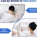 Migraine Relief Cap, Soothing Headache Ice Face Mask Products, Hot and Cold Therapy, Migraine Headache Relief Cap for Migraine, Sinus, Puffy Eyes, Tension, Stress and Hangover (Black+Pink)