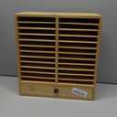 Marker Organizer for 216 Markers, Wooden Marker Storage Organizer with 24 Slots, Bamboo Marker Holder with Drawer for Art Supplies and Pens,Classroom Office Decor