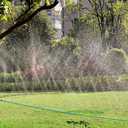 Winisok Upgrade Flat Sprinkler Soaker Hose for Garden 100FT, Heavy Duty 3-Tube Lawn Irrigation Hose with Landscape Stakes, No-Kink Flexible Watering Hose for Yard, Plants (50FT x 2packs)