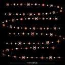 Rose Gold 30th Birthday Decorations Number 30 Circle Dot Twinkle Star Garland Metallic Hanging Streamer Bunting Banner Backdrop for Her Dirty 30 Year Old Birthday Thirty Anniversary Party Supplies