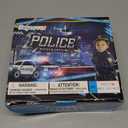 Police Officer Costume for Kids, Cop Costume Outfit Set with Toy Accessories, Halloween Costumes for Boys (S(4-5Y), Silver Cap)