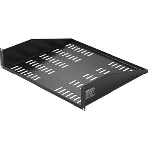 VEVOR 2U Server Rack Shelf - Universal Vented Cantilever Tray for 19 inch Network Equipment Rack & Cabinet, 16" Deep, 50 lbs Weight Capacity, Wall Mount